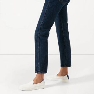 The Original Slip On Sneaker in Bright White Size 8